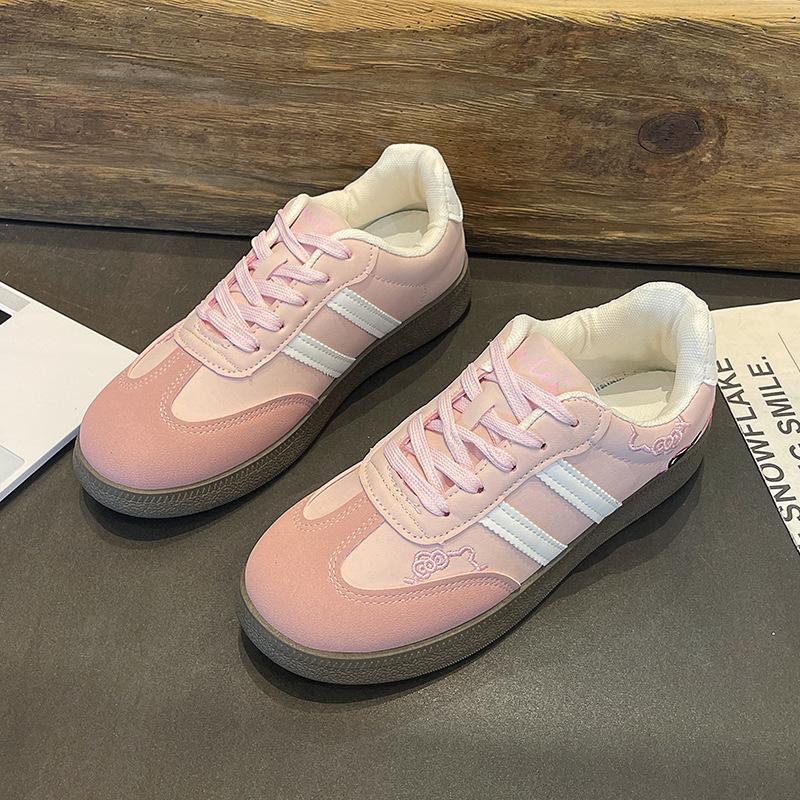 Shoes Women 2025 Spring New Fashion Kitten Design Casual Women's Shoes Student Campus Little White Shoes