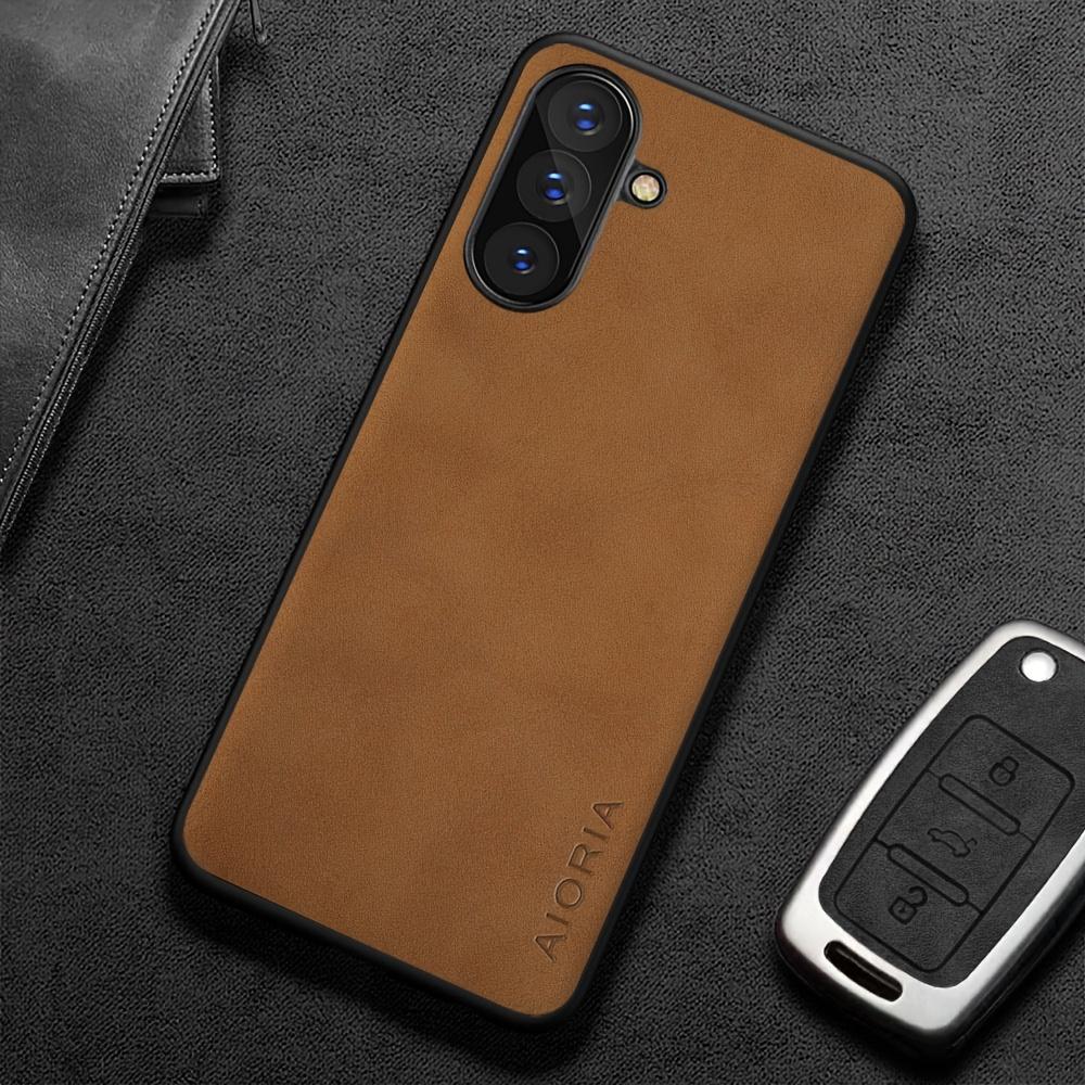 Phone Case - Case for Samsung for Galaxy A27 5G Easy Design Matte Faux Nubuck Faux Leather Protective Back Cover Funda for Samsung A27 Case