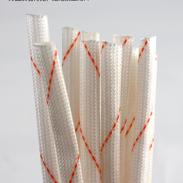 Flame Retardant Insulating Fiberglass Tube - Yellow Wax, High-Temperature, Thickened, for 3/4/8/10 Wire