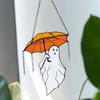 Mysterious Umbrella Ghost Acrylic Halloween Decoration Sun Catcher Pendant Hanging Decoration Home Atmosphere Decoration