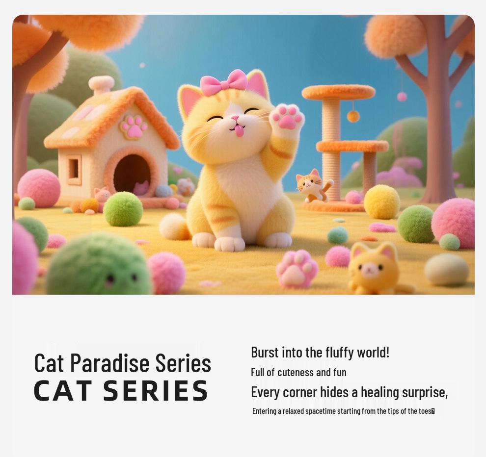 Xieluo Parent-Child Winter 2025 Cat Cartoon Slippers - Warm, Waterproof, Non-Slip Cotton Slippers