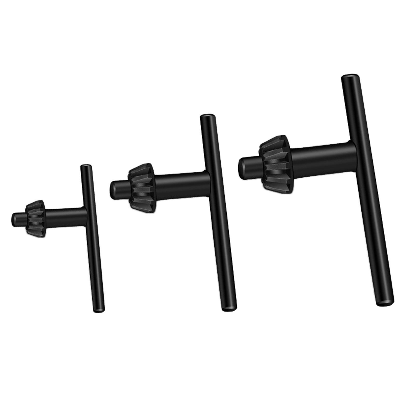 

Набор из 3 шт. ключей для патрона дрели из углеродистой стали, Ключ для патрона дрели из углеродистой стали, Простая установка для быстрой регулировки бит чёрный