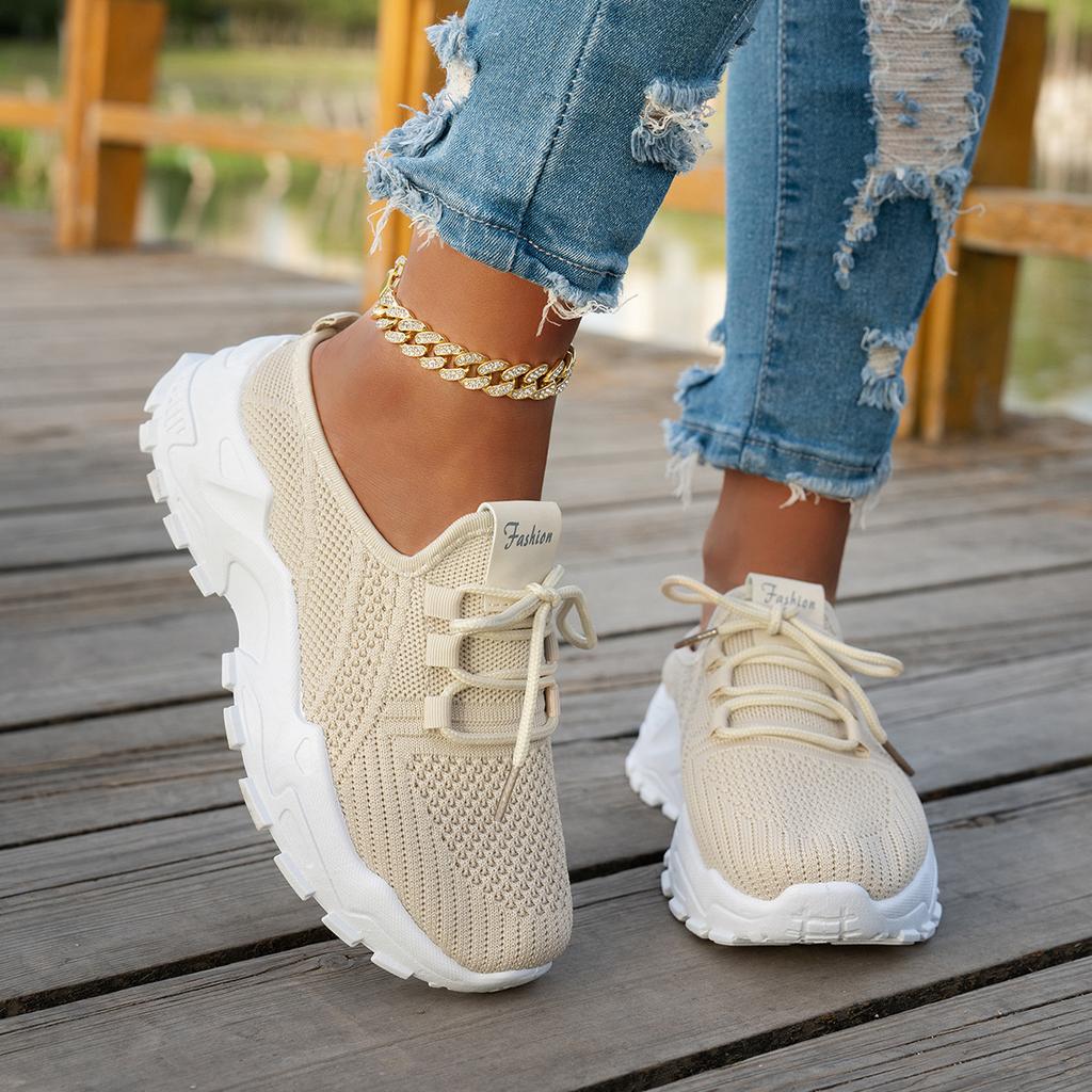 Women's Breathable Lightweight Mesh Casual Shoes, Thin Comfort Athletic Sneakers
