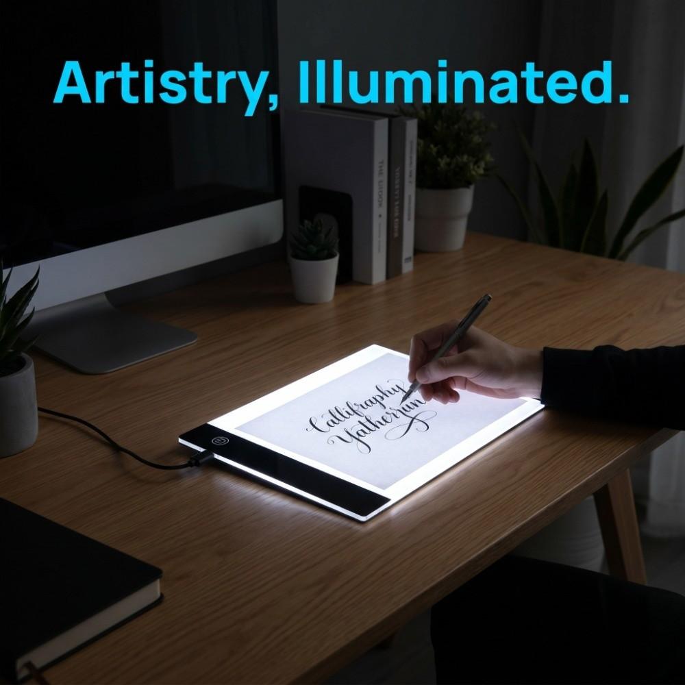 2PCS Even Soft Light Source Animation Tracing Light Pad Calligraphy Script Copying