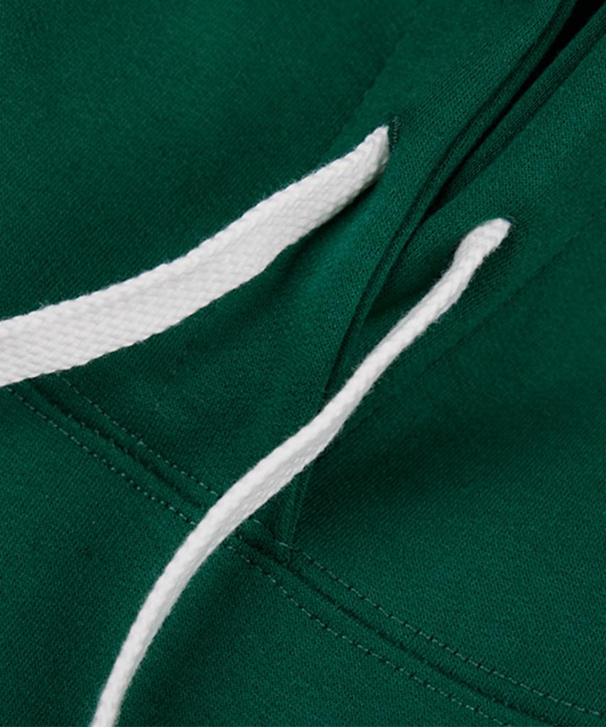 Seven Flower Crop Hoodie Green