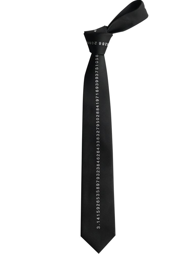 Original Design Embroidery Digital Tie Black Ties Personalized Tie