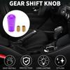 TUCKBOLD Car Gear Shift Front Shift Lever 1 with 2 Adapters Knob, Knob, 10cm, Purple, Set, Acrylic,
