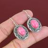 Thulite Earring Gemstone Handmade Earrings 925 Sterling Silver Earring Thulite Jewelry Vintage Earrings Gifts For Mother Birthstone Earring