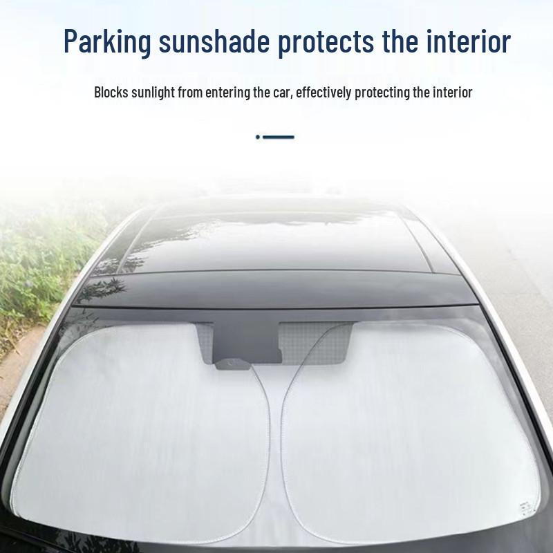 Double Layer Thickened Windshield Sunshade - Seamless Opaque Sun Protection & Heat Insulation for Cars