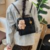 Retro versatile backpack women's niche commuter bag new fashion texture college student small backpack