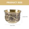 Vintage Dragon Pattern Tea Cups Zinc Alloy Luxury Crafts Teaware Cup For Tea Drinkware For Drink Tea Water