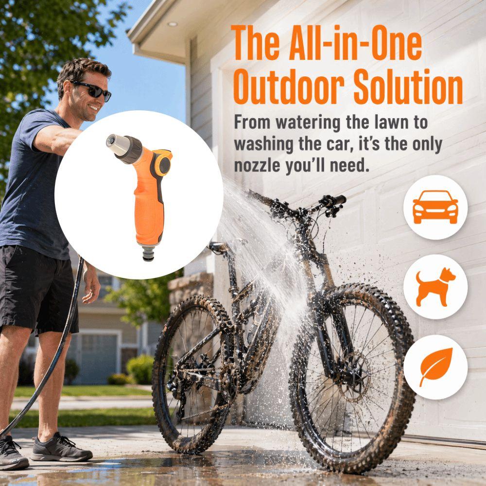 Ergonomic Garden Hose Sprayer ABS, TPR Garden Spray Nozzle Durable Water Sprayer Watering Garden