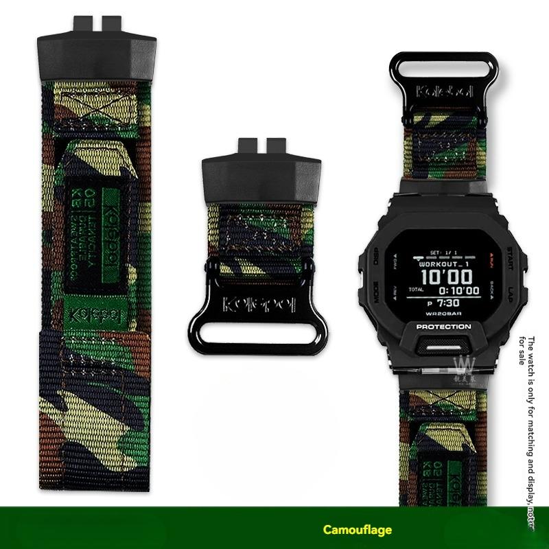 GBD 200 Nylon Watch Band For Casio G-SHOCK GBD-200SM/UU/RD GBD 200-1/2/9 Modified Canvas Watch Strap Men Outdoor Sports Bracelet