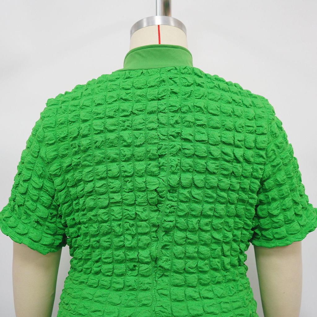 N8070 Short Sleeve European & American Style Zipper Hollow Out Bodycon Mini Dress