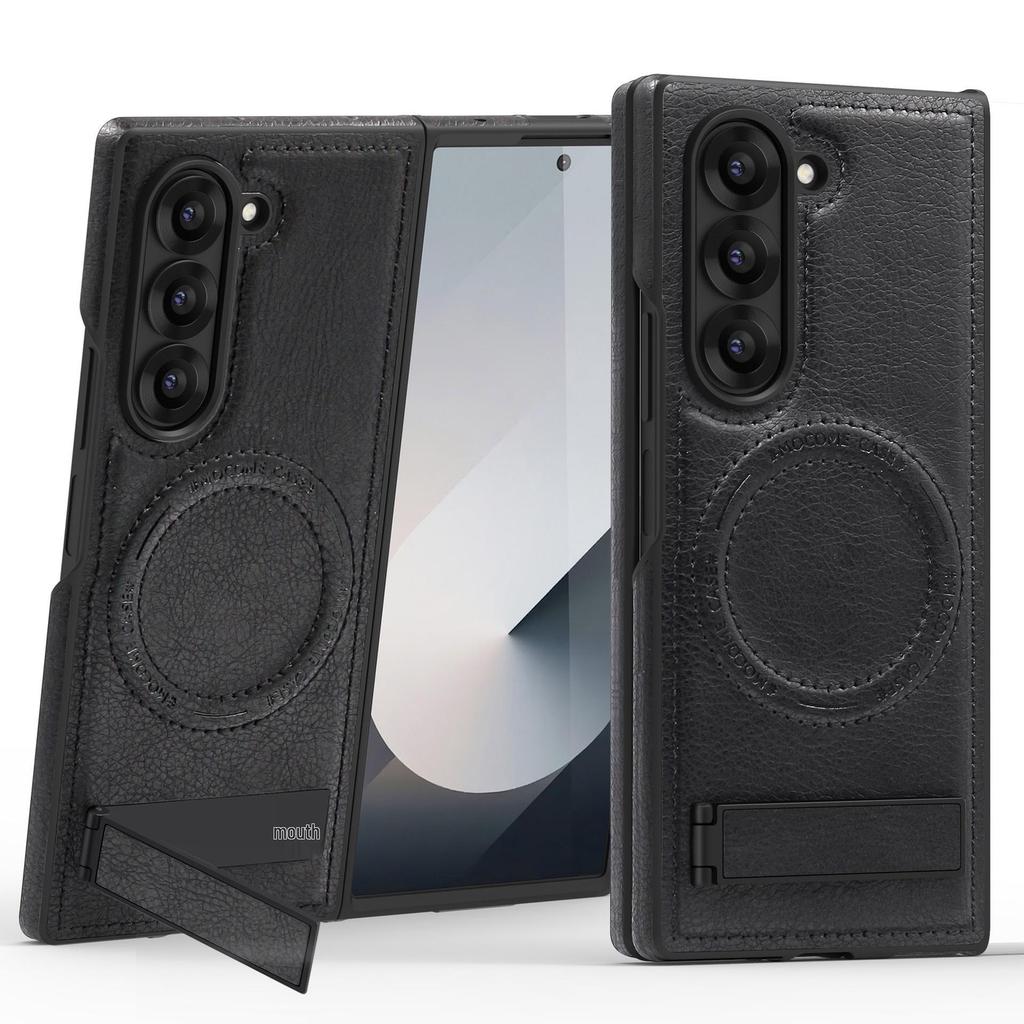 Crystal Shield Leather Magnetic Stand Case for Samsung Z Fold7 - Full Coverage, Drop-Proof Protection