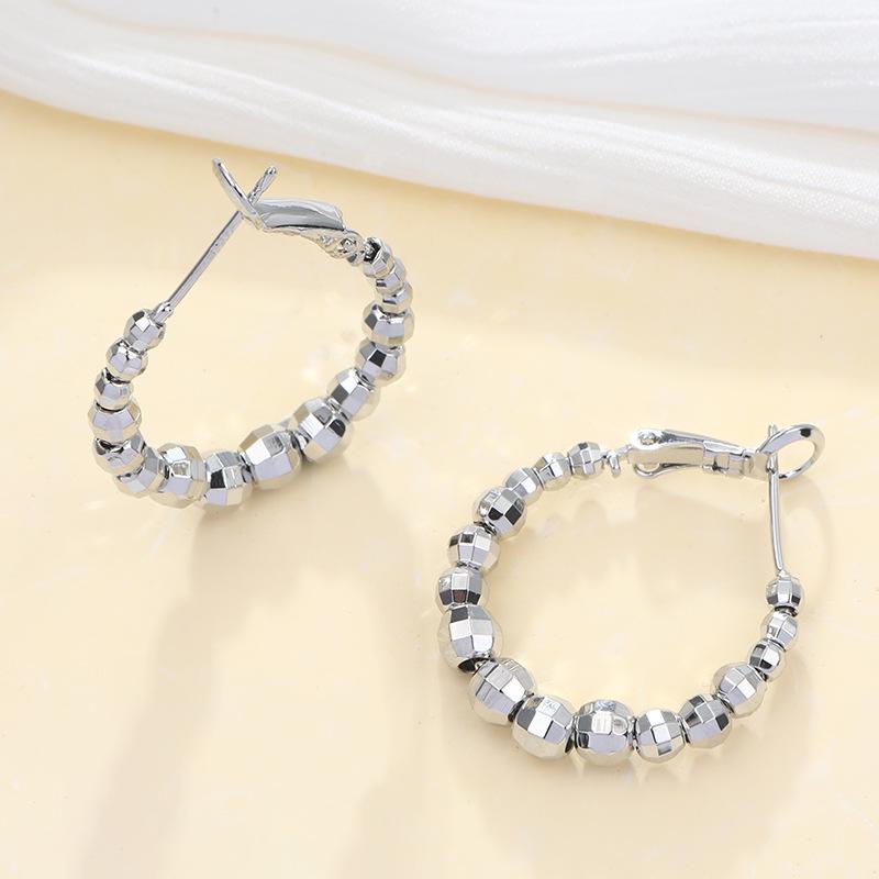 Huazi Style Zircon Stud Earrings for Women - Gold-Plated, Non-Fading Luxury Jewelry