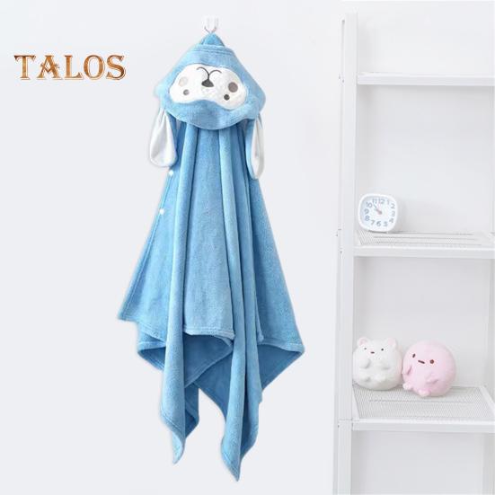 Asciugamano con Cappuccio per Bambino Abito da Bagno Assorbente con Bottoni Mantello Animale Cartone Animato Velluto di Corallo per Bambine Bambini Neonati Uso Domestico Piscina