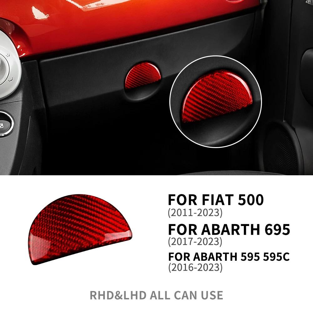 Real Hard Carbon Fiber For Fiat 500 2011-2015 Abarth 595 2016-2018 2019 2020 2025 2025 2025 Abarth 695 2017-2025 Glovebox Button