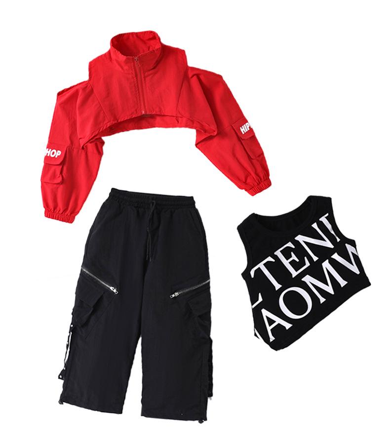Girls' Trendy Jazz Dance Outfit - Stylish Fashion Show & Street Style Costume
