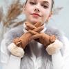 Gloves Winter Cute Student Suede Warm Fleece Thickened