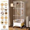 Large Bird Cage for Parrots New Generation Anti-Scatter Design for Cockatiels Spacious Aviary Luxury Habitat for Medium Birds