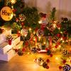 Minetom Christmas Pine Lighted Garland Decor, 9.8 Ft 60 LED with 8 Modes