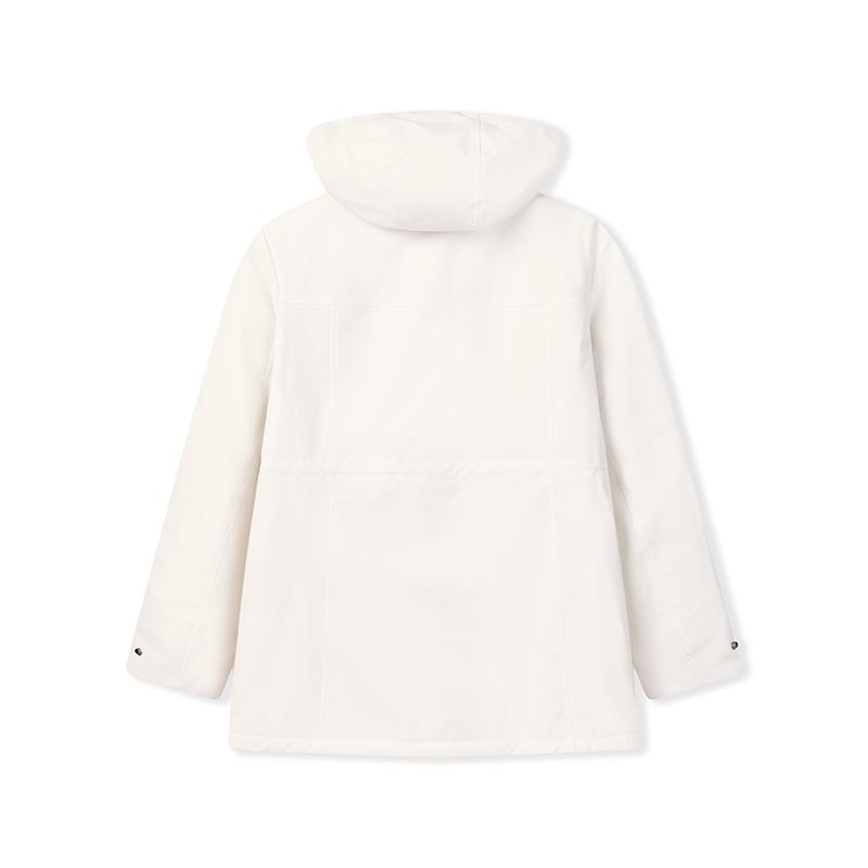 FILA Heritage Fashion Retro Classic Comfortable Casual Versatile Waterproof Parka Hooded Warm Cotton Jacket Women jackets F11W618901FWT