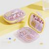 Dustproof Portable Pill Box 7 Compartment Pill Organizer Clear Weekly Pills Container  Easy Carry
