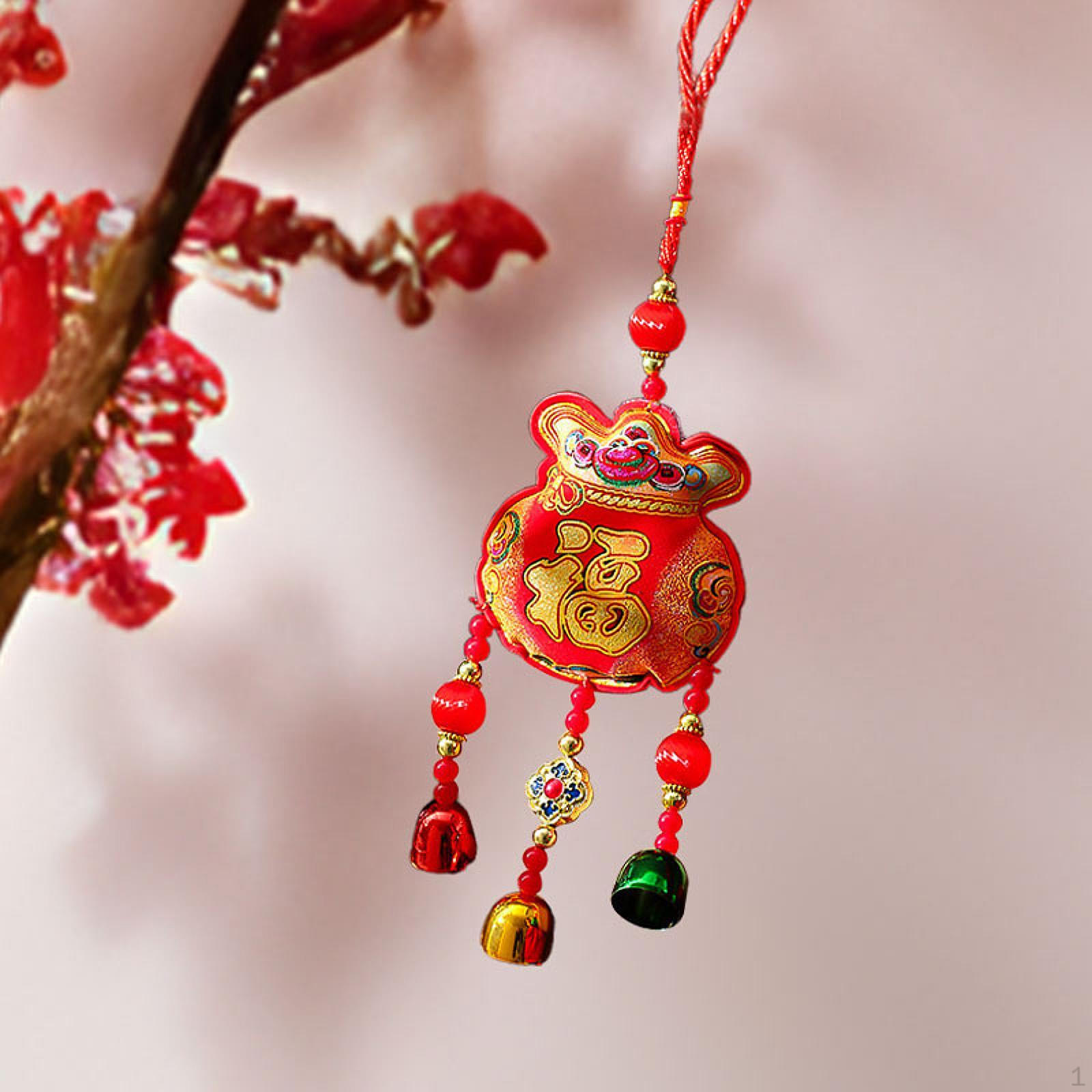 

Китайский декор на год в виде колокольчика ветра фэншуй талисман благословение подвесное украшение весенний фестиваль Lucky bag