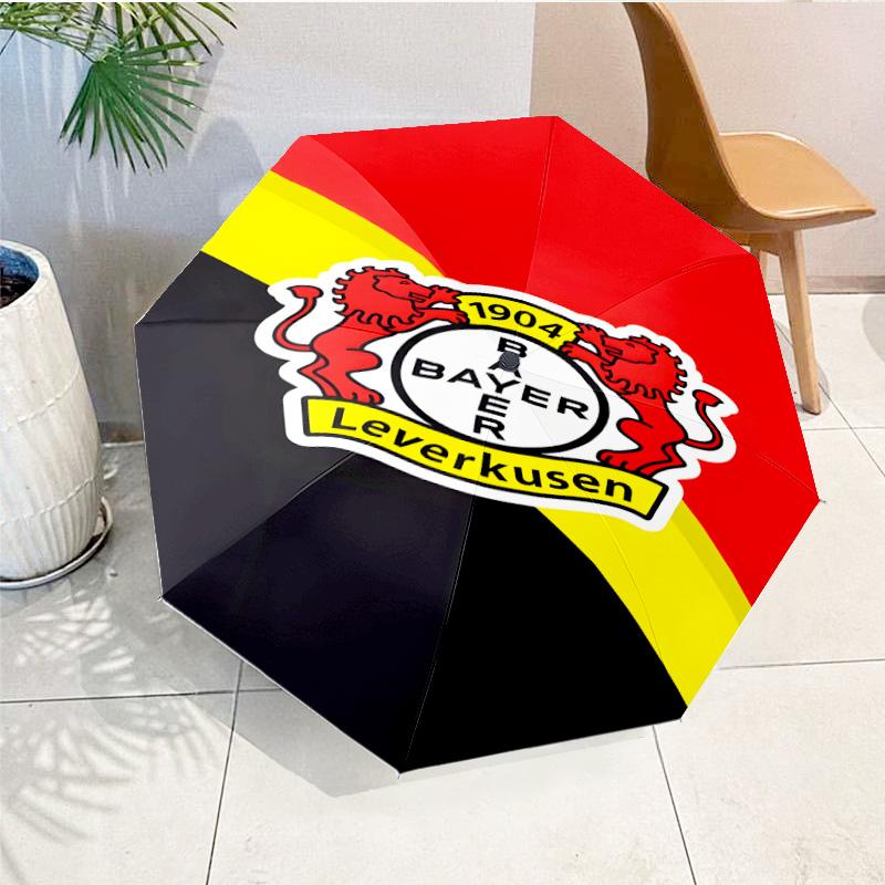 Bayer Football Club Printed Automatic Umbrella, 8-Frame for Travel, camping, Casual Umbrella, Essential Gift for for family and friends