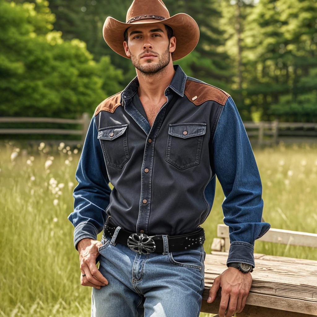 Bohemian Ladies Belt Vintage Western Cowboy Punk Skull Rivet Belt Men'S Belt