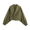 2026 Summer New European and American Cross-border Women's Street Fashion Large Lapel Short Jacket W107 8924
