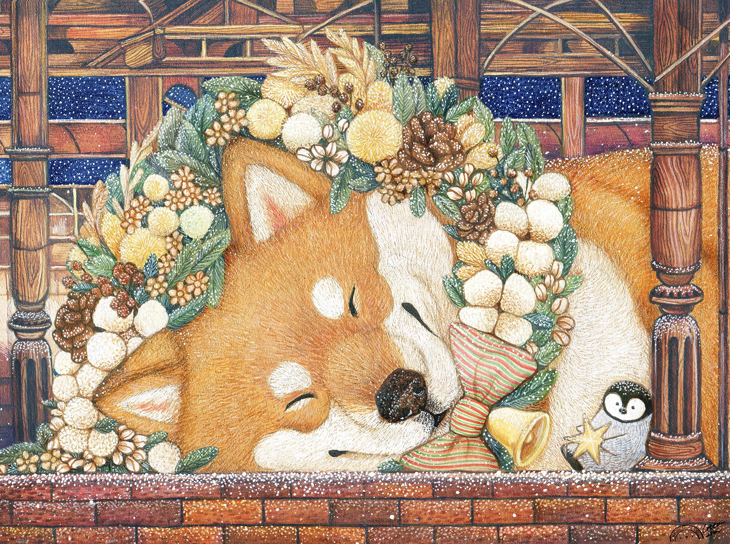 

Пластиковый пазл Pintoo 1200 деталей Flower Shiba, сложный, без щелчков, устанавливается на место [Cotton Lion_Good Night, Inu] (45X59см) Взрослые, Штуки,