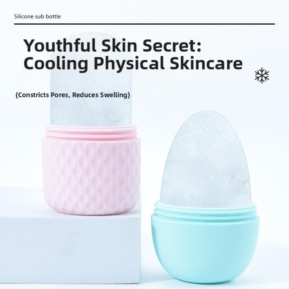 Cooling Ice Face Roller Silicone Facial Ice Roller Reusable Face Massage Roller  Beauty Treatment