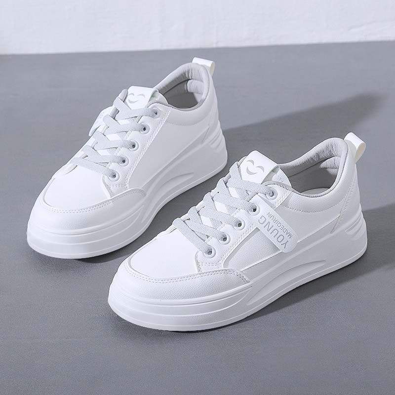 Shoes women 2025 spring and autumn new sports shoes Korean version versatile Korean version student flat bottom Internet celebrity white shoes board s