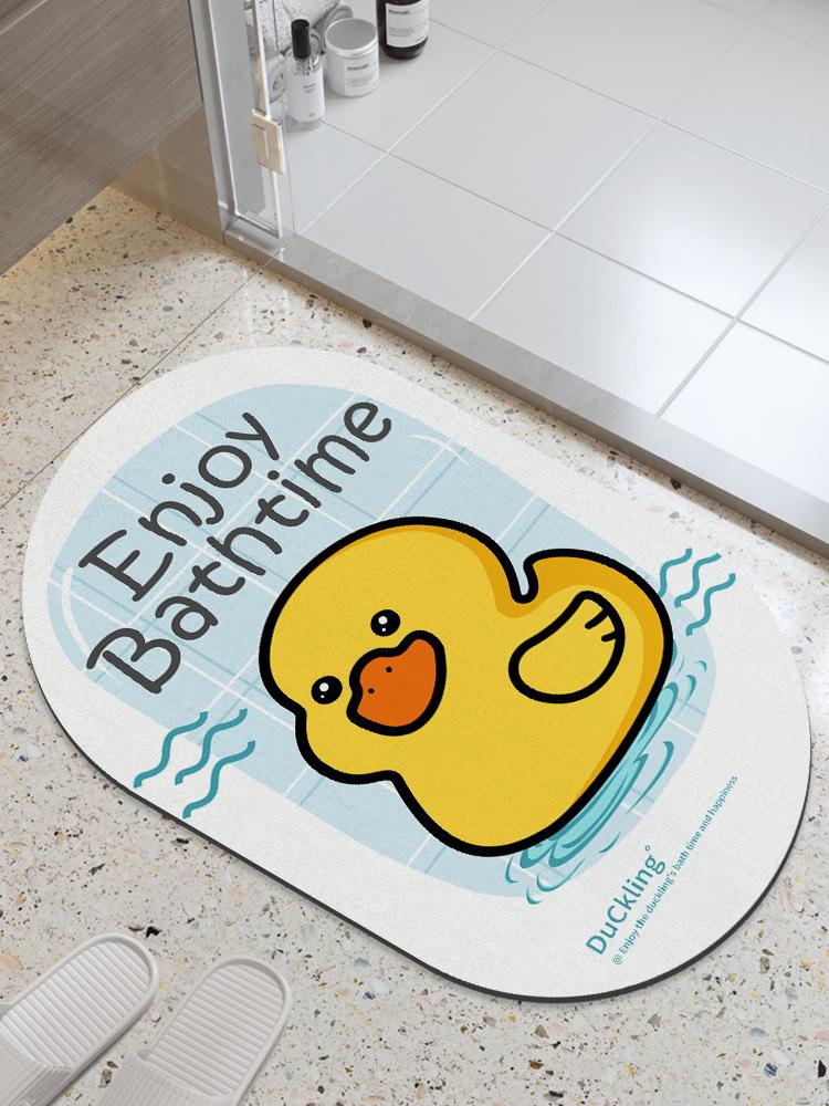 

Диатомовый грязепоглощающий коврик для ванной комнаты, напольный коврик для туалетной двери, ступенька для ванны, нескользящий бытовой ковер, коврик для ванной комнаты 40cm×60CM