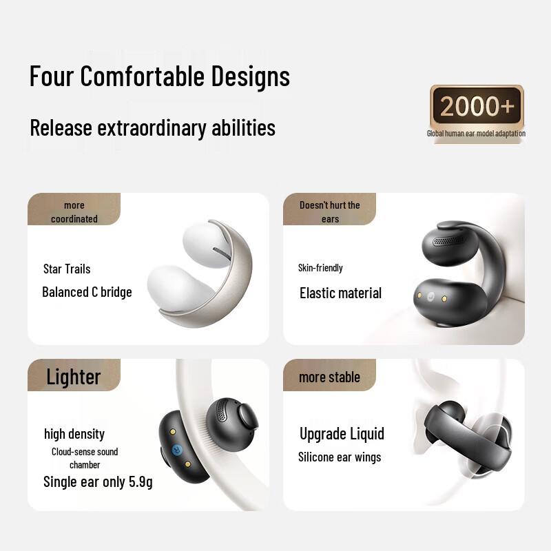 Soundcore AeroClip Open-Ear Sport Bluetooth Headphones