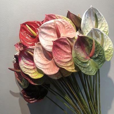 57CM Kunststoff Gefälschte Einzelnen Stem Anthurium Künstliche Anthurium Künstliche Blumen