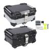 Rear Top Case Aluminum Alloy Water Resistant  Fit Motorcycle Top Box Shockproof with Safety Lock for Helmet Luggage