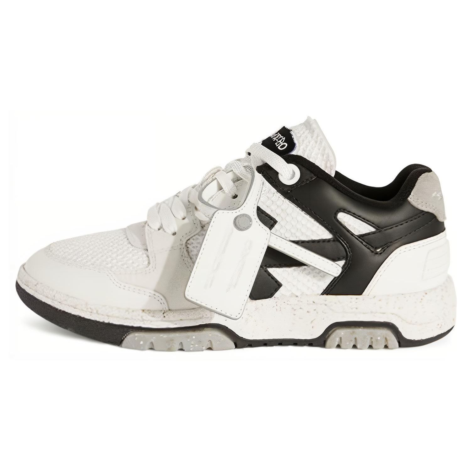 

Off-White Кроссовки женские низкие на шнуровке с круглым носком Черные OWIA276F23LEA0010110 36