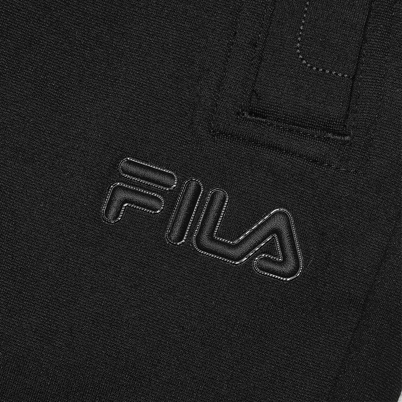 FILA Simple Comfortable Knitted Straight Leg Casual Pants Men bottoms Black F11M518605FBK