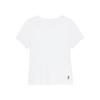 On Movement T 2024 Autumn Winter Fitness Training Series Fashi Logo Round Neck Short Sleeve Women Tops White 1WE30380069