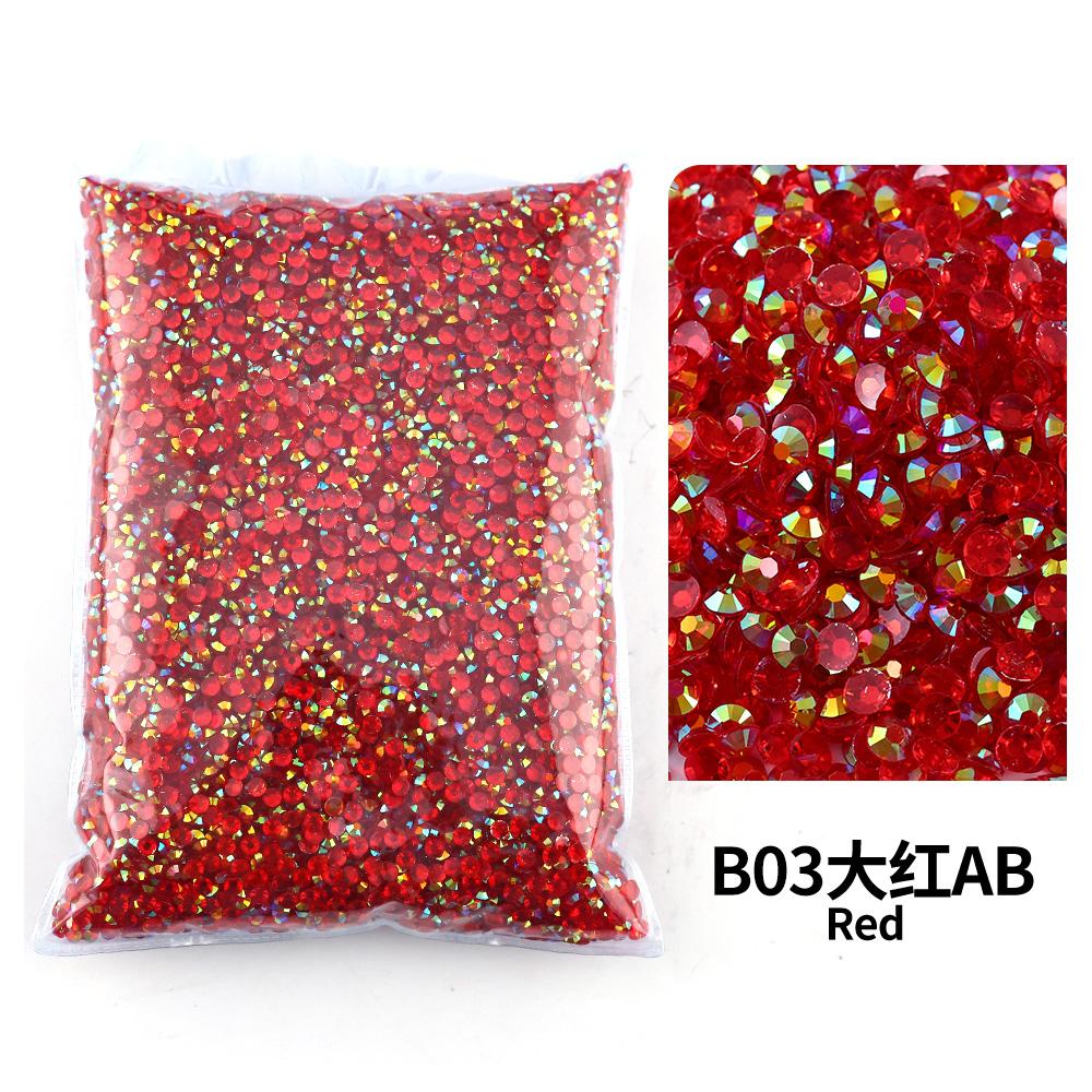 Wholesale Bulk Resin Rhinestone Jelly Color AB transparent AB 2mm,3mm,4mm,5mm,6mm Facets FlatBack Nail Art Garment Decoration