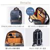 Sanwa Direct Business-Rucksack, Hergestellt in Japan mit Okayama-Denim und Toyooka-Näharbeit, Wasserabweisend, 10 Taschen, Schwarz, 200-BAG165BK