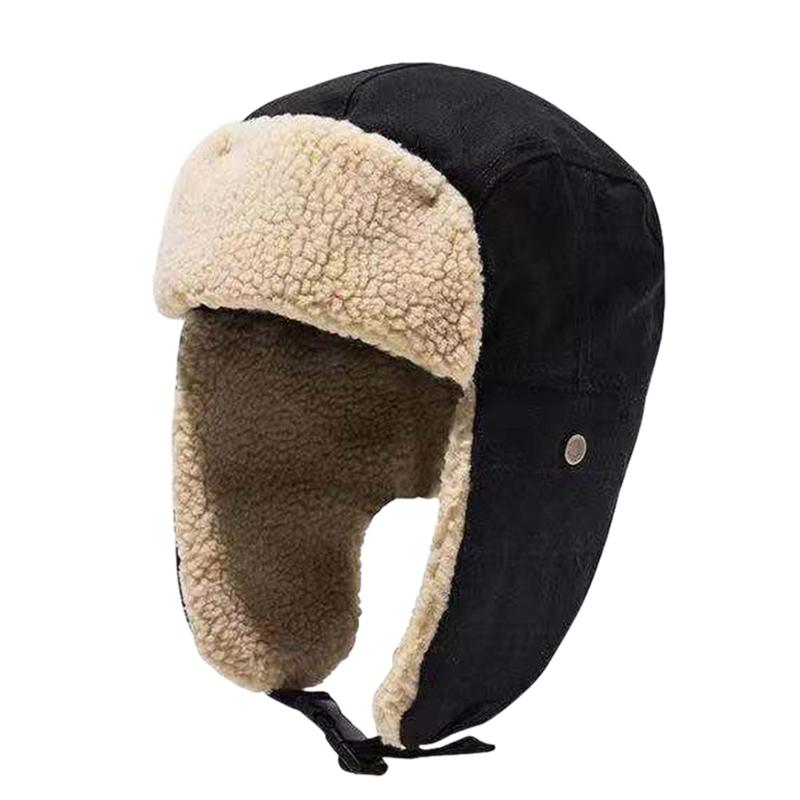 Thick Ushanka Costume Hats Cool Goggles Earflaps Soft Cosplay Bucket Hat Costume Hats Soft Ushanka Hat