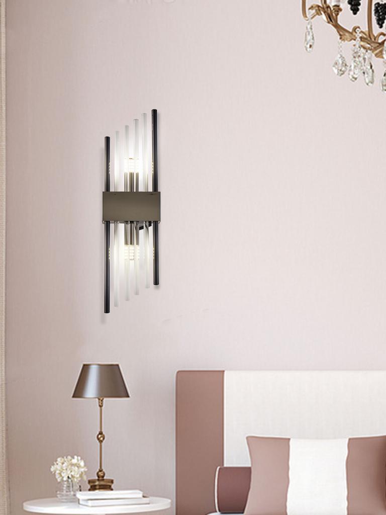 Scandinavian American Italian Wall Lamp 110-240V Glass Brass Construction LED Neutral Light 3 Color Changing Lustre