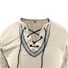 New Loose Pullover Casual Long-sleeved Shirt Standing Collar Men
