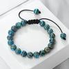 4 6 8mm Malachite Beaded Bracelet Natural Stone Green Blue Braided Bangles Handmade Healing Bracelets Jewelry Gifts for Friends
