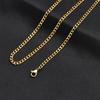Vnox Classic Cuban Chain Necklace for Men Women, Basic Stainless Steel Link Chain Chokers, Solid Metal Collar Chain Wholesale