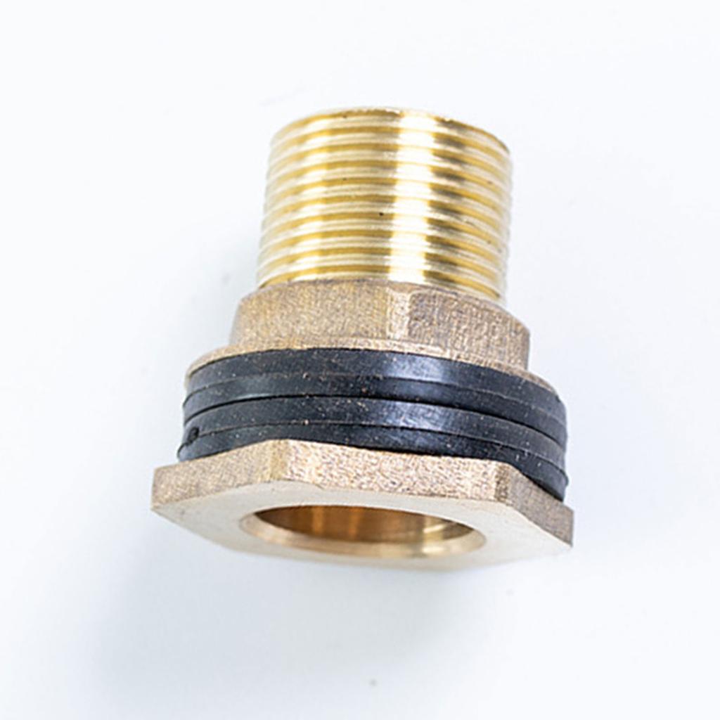 Upgrades Messing Wassertankanschlüsse Metall Schottverschraubung Wasser Speicherfass Anschluss Einfach zu bedienen für Gartennutzung